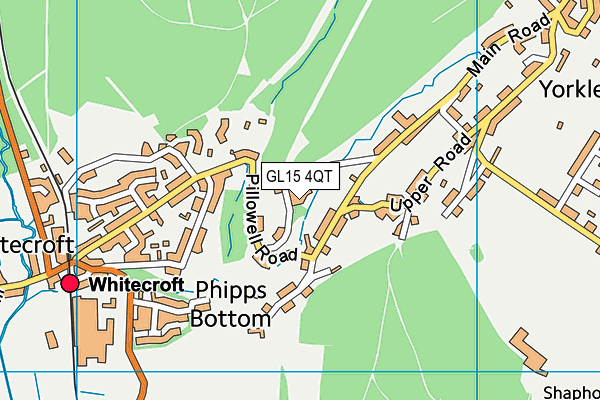Pillowell Community Primary School map (GL15 4QT) - OS VectorMap District (Ordnance Survey)