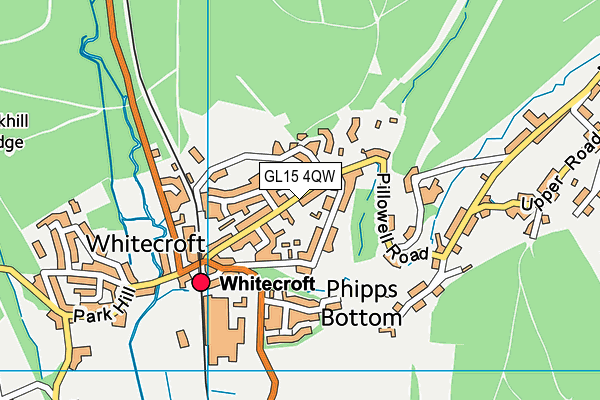 GL15 4QW map - OS VectorMap District (Ordnance Survey)