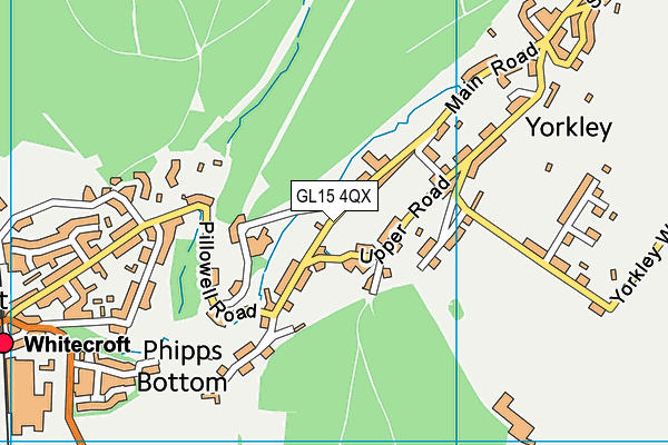 GL15 4QX map - OS VectorMap District (Ordnance Survey)