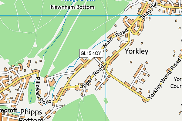 GL15 4QY map - OS VectorMap District (Ordnance Survey)