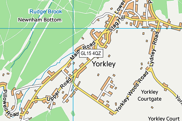 GL15 4QZ map - OS VectorMap District (Ordnance Survey)