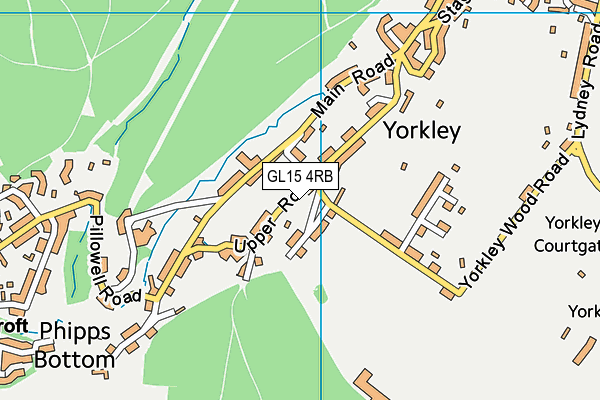 GL15 4RB map - OS VectorMap District (Ordnance Survey)