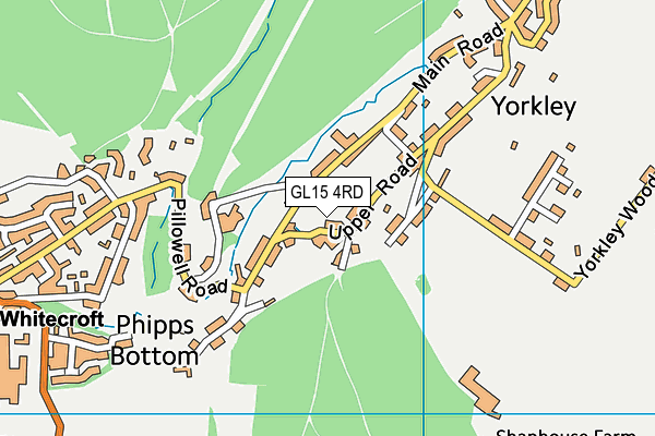 GL15 4RD map - OS VectorMap District (Ordnance Survey)