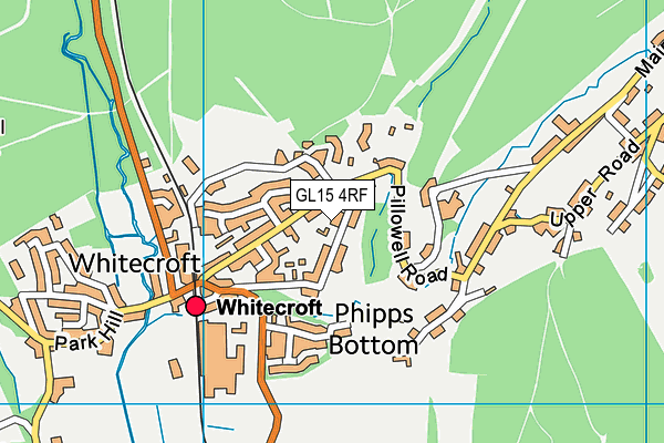 GL15 4RF map - OS VectorMap District (Ordnance Survey)