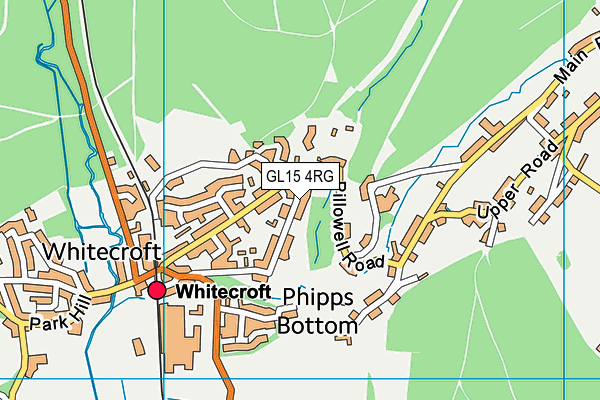 GL15 4RG map - OS VectorMap District (Ordnance Survey)
