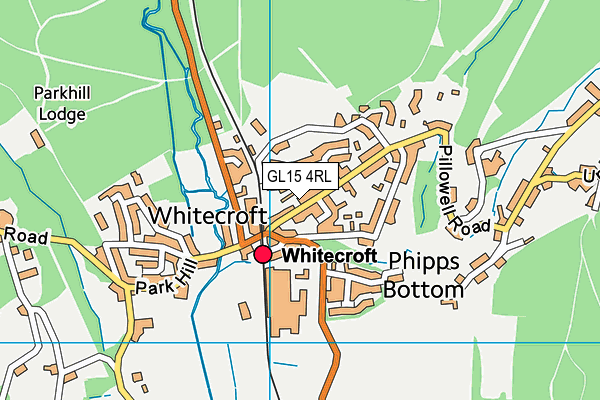 GL15 4RL map - OS VectorMap District (Ordnance Survey)