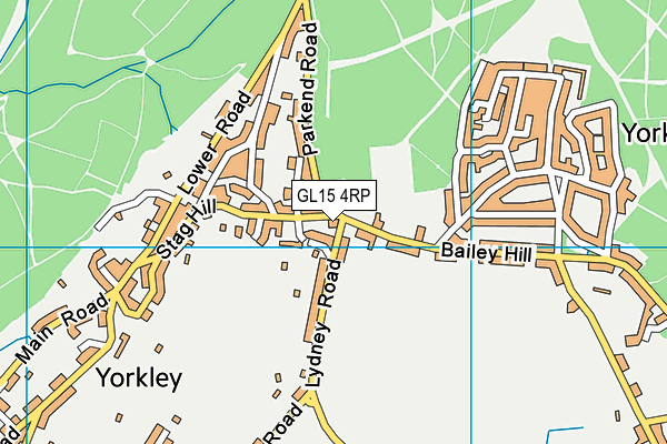 GL15 4RP map - OS VectorMap District (Ordnance Survey)