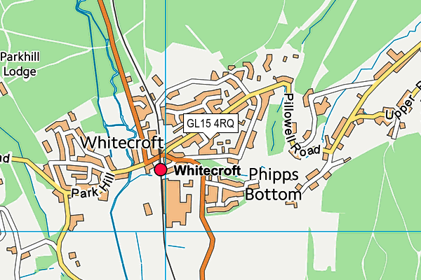 GL15 4RQ map - OS VectorMap District (Ordnance Survey)