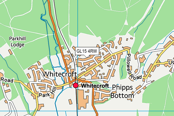 GL15 4RW map - OS VectorMap District (Ordnance Survey)