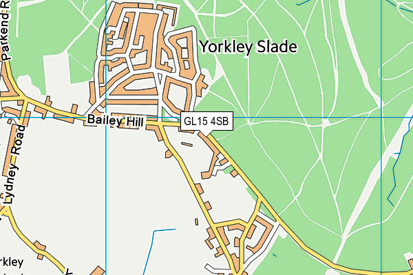 GL15 4SB map - OS VectorMap District (Ordnance Survey)