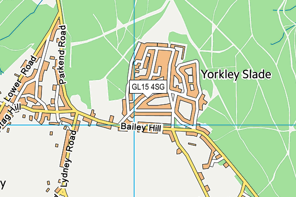 GL15 4SG map - OS VectorMap District (Ordnance Survey)