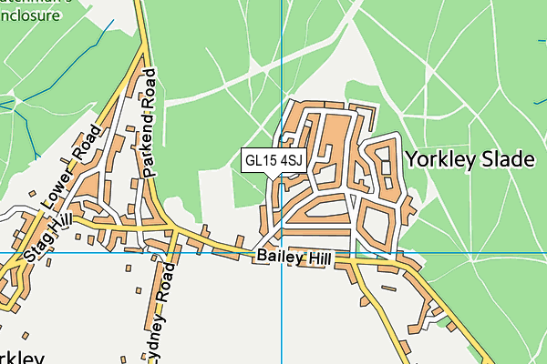 GL15 4SJ map - OS VectorMap District (Ordnance Survey)