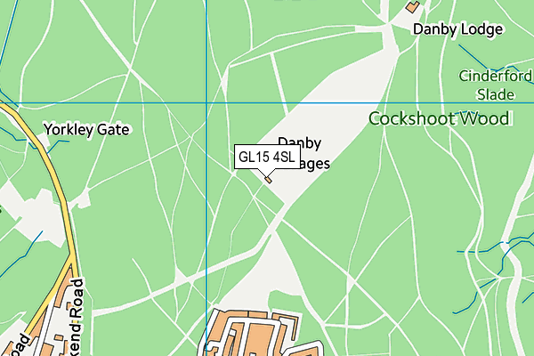 GL15 4SL map - OS VectorMap District (Ordnance Survey)