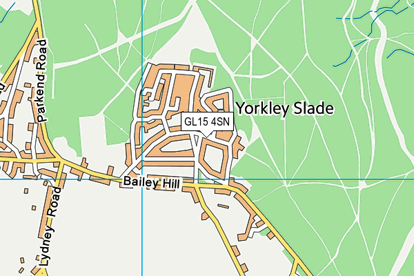 GL15 4SN map - OS VectorMap District (Ordnance Survey)