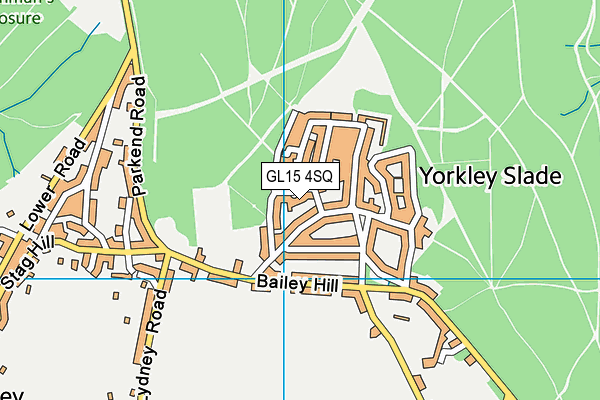GL15 4SQ map - OS VectorMap District (Ordnance Survey)