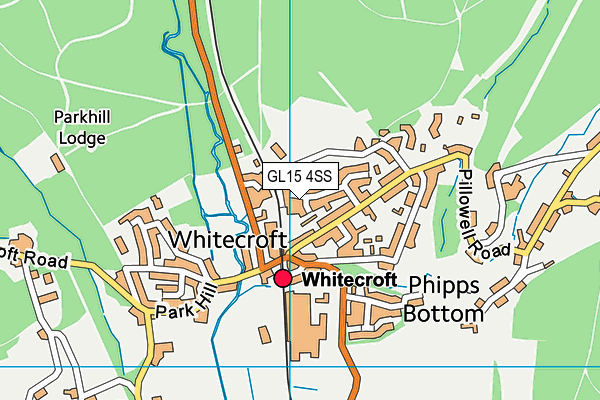 GL15 4SS map - OS VectorMap District (Ordnance Survey)