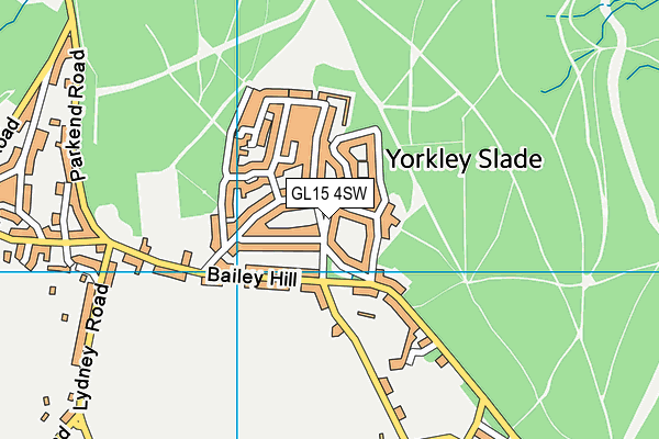 GL15 4SW map - OS VectorMap District (Ordnance Survey)