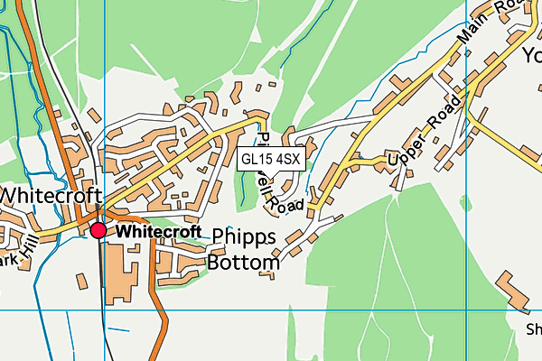 GL15 4SX map - OS VectorMap District (Ordnance Survey)