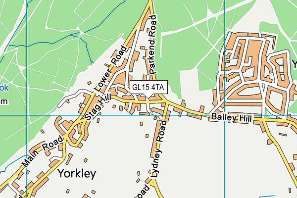 GL15 4TA map - OS VectorMap District (Ordnance Survey)