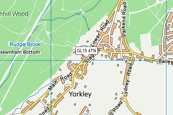 GL15 4TN map - OS VectorMap District (Ordnance Survey)