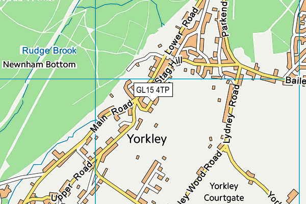 GL15 4TP map - OS VectorMap District (Ordnance Survey)