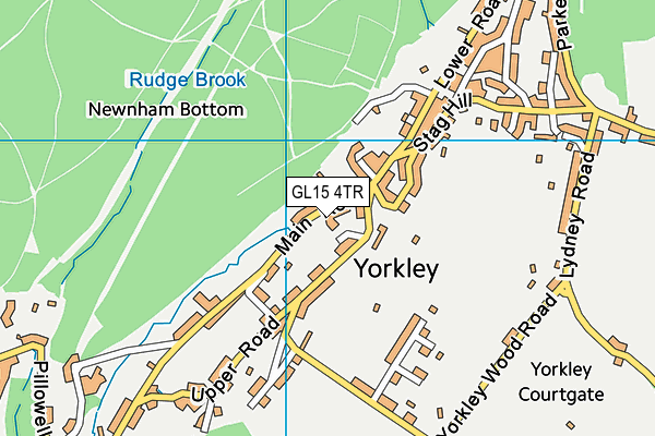 GL15 4TR map - OS VectorMap District (Ordnance Survey)