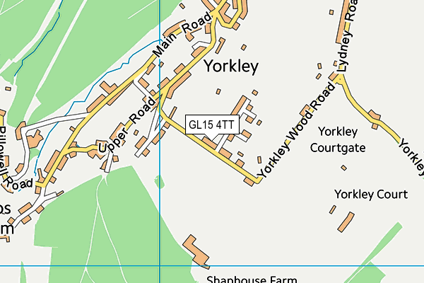 GL15 4TT map - OS VectorMap District (Ordnance Survey)