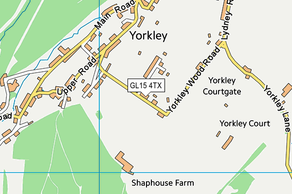 GL15 4TX map - OS VectorMap District (Ordnance Survey)