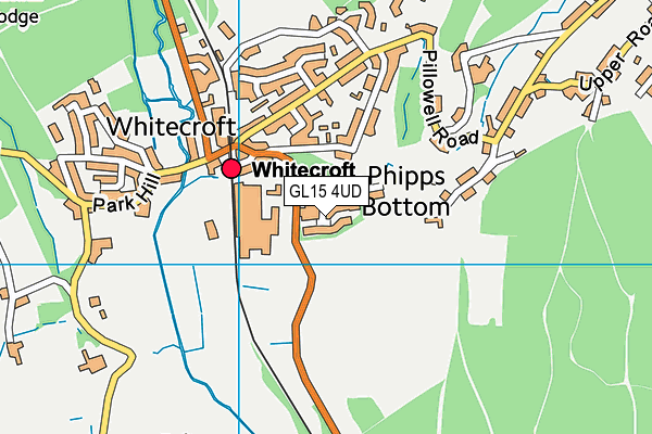 GL15 4UD map - OS VectorMap District (Ordnance Survey)