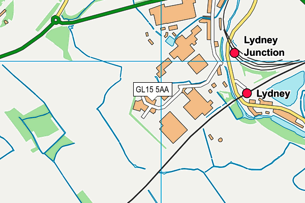 GL15 5AA map - OS VectorMap District (Ordnance Survey)