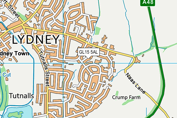 GL15 5AL map - OS VectorMap District (Ordnance Survey)