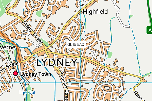 GL15 5AQ map - OS VectorMap District (Ordnance Survey)