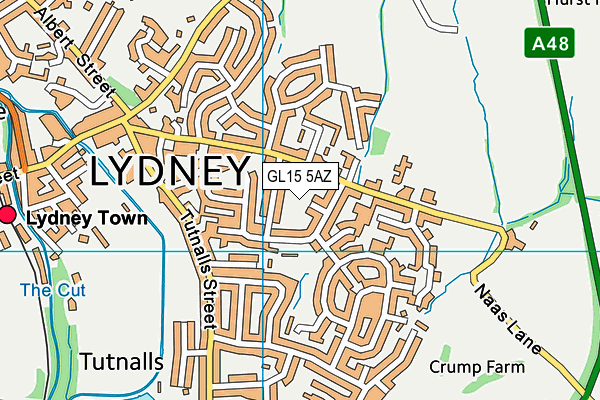 GL15 5AZ map - OS VectorMap District (Ordnance Survey)