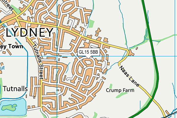 GL15 5BB map - OS VectorMap District (Ordnance Survey)