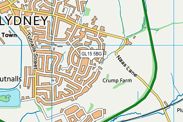 GL15 5BG map - OS VectorMap District (Ordnance Survey)