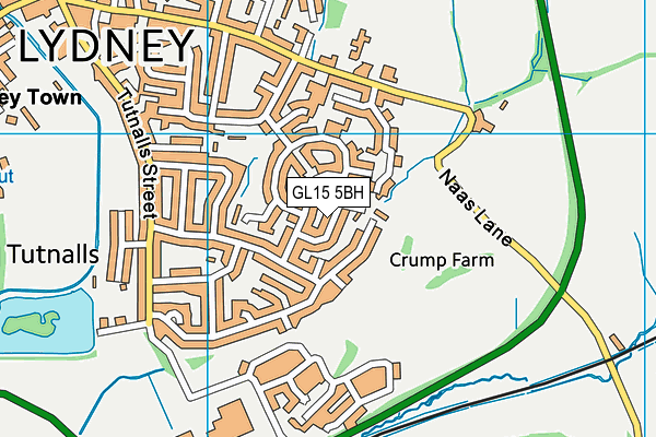 GL15 5BH map - OS VectorMap District (Ordnance Survey)