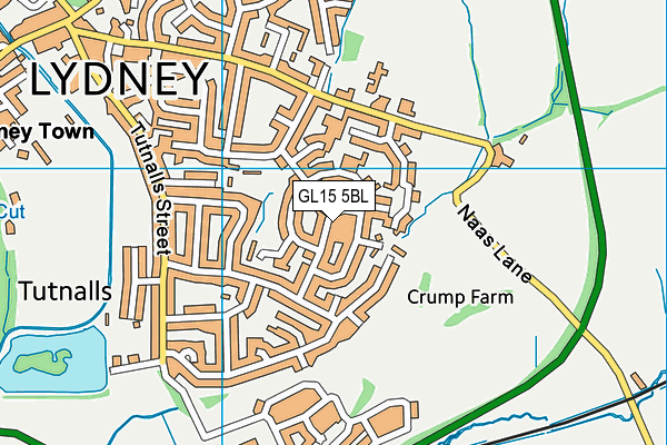 GL15 5BL map - OS VectorMap District (Ordnance Survey)