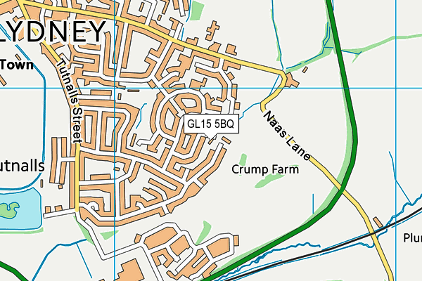 GL15 5BQ map - OS VectorMap District (Ordnance Survey)