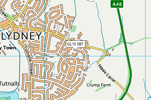 GL15 5BT map - OS VectorMap District (Ordnance Survey)