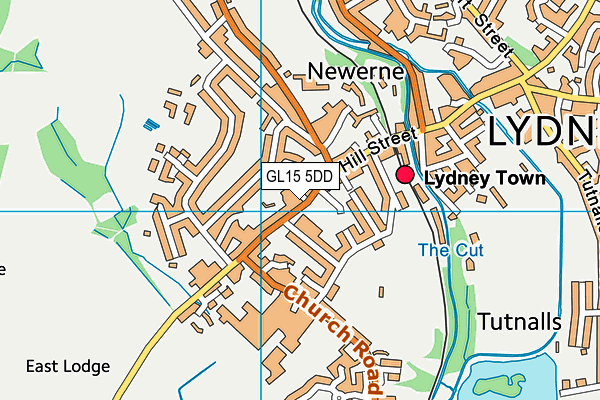 GL15 5DD map - OS VectorMap District (Ordnance Survey)