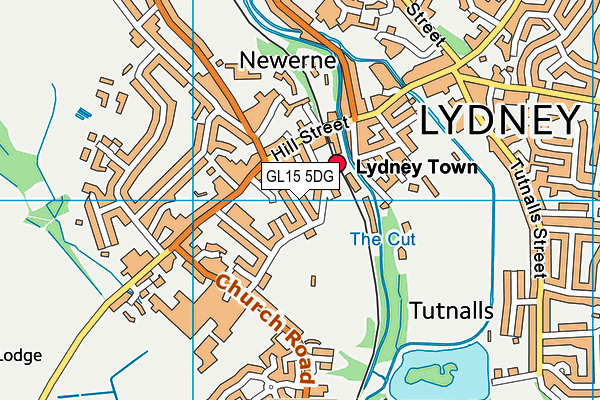 GL15 5DG map - OS VectorMap District (Ordnance Survey)