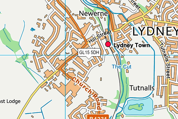 GL15 5DH map - OS VectorMap District (Ordnance Survey)