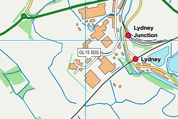 GL15 5DS map - OS VectorMap District (Ordnance Survey)