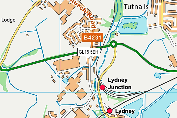 GL15 5EH map - OS VectorMap District (Ordnance Survey)