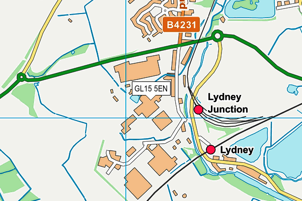 GL15 5EN map - OS VectorMap District (Ordnance Survey)