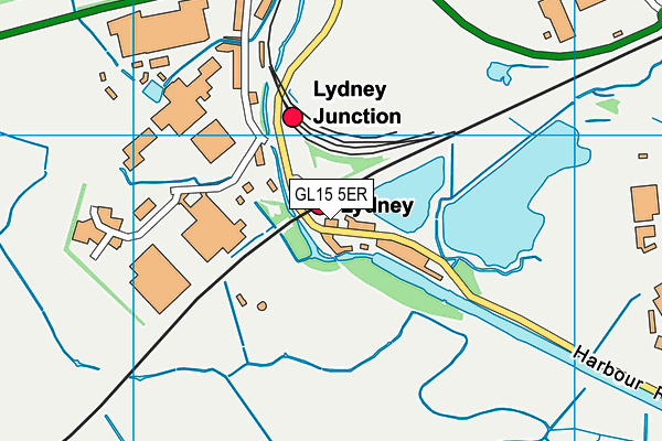 GL15 5ER map - OS VectorMap District (Ordnance Survey)