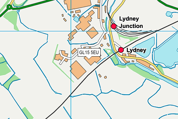 GL15 5EU map - OS VectorMap District (Ordnance Survey)