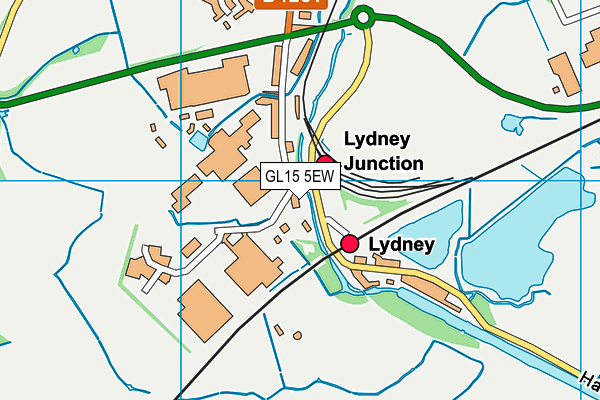 GL15 5EW map - OS VectorMap District (Ordnance Survey)