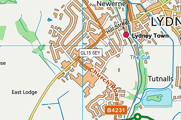 GL15 5EY map - OS VectorMap District (Ordnance Survey)