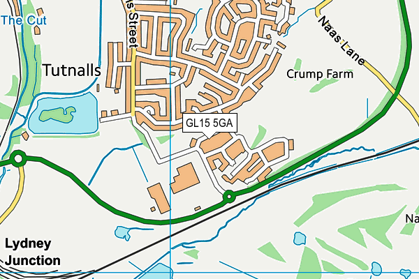 GL15 5GA map - OS VectorMap District (Ordnance Survey)